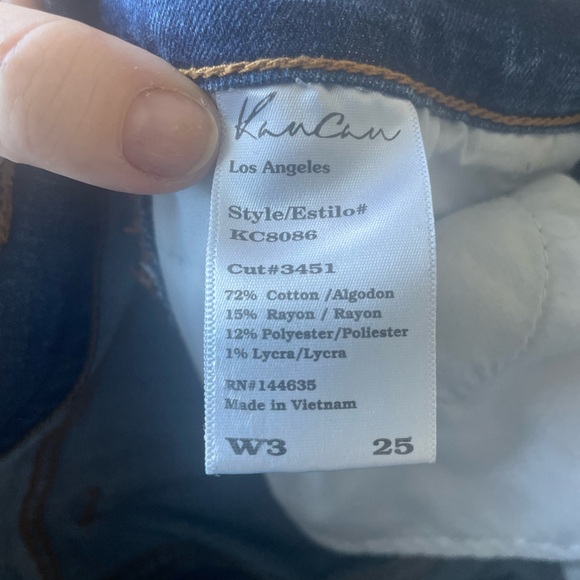 KanCan distressed ankle slit‎ skinny jeans. Women size 3/25 - Picture 6 of 14